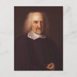 Thomas Hobbes von Malmesbury von John Michael Wrig Postkarte