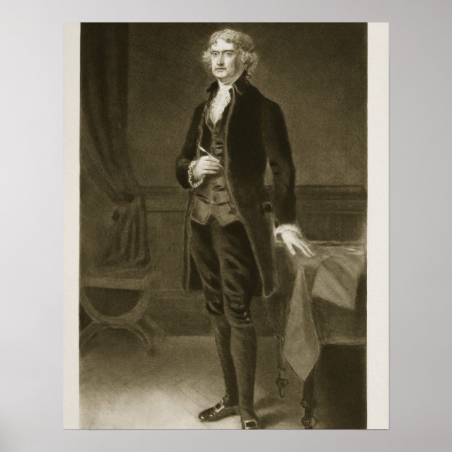 Thomas Jefferson, 3. Präsident der Vereinigten Sta Poster (Vorne)