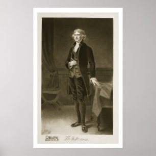 Thomas Jefferson, 3. Präsident des vereinigten Poster