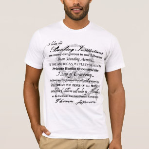 Thomas Jefferson auf Banken T-Shirt