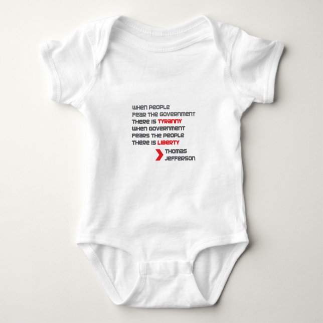 THOMAS JEFFERSON BABY STRAMPLER (Vorderseite)