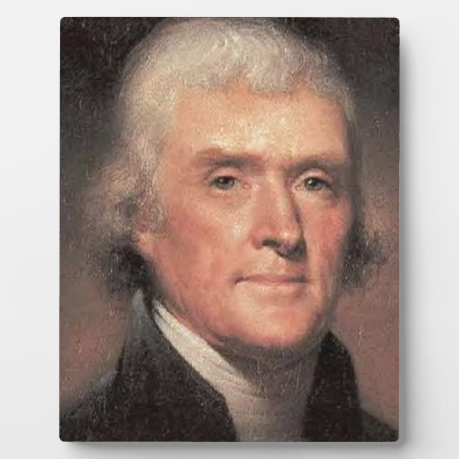 Thomas Jefferson Fotoplatte (Vorderseite)