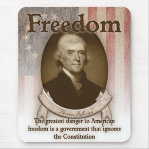 Thomas Jefferson - Freiheit Mousepad