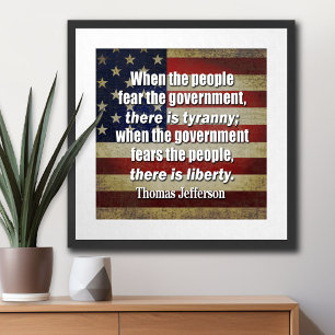 Thomas Jefferson: Freiheit vs. Tyrannei Poster