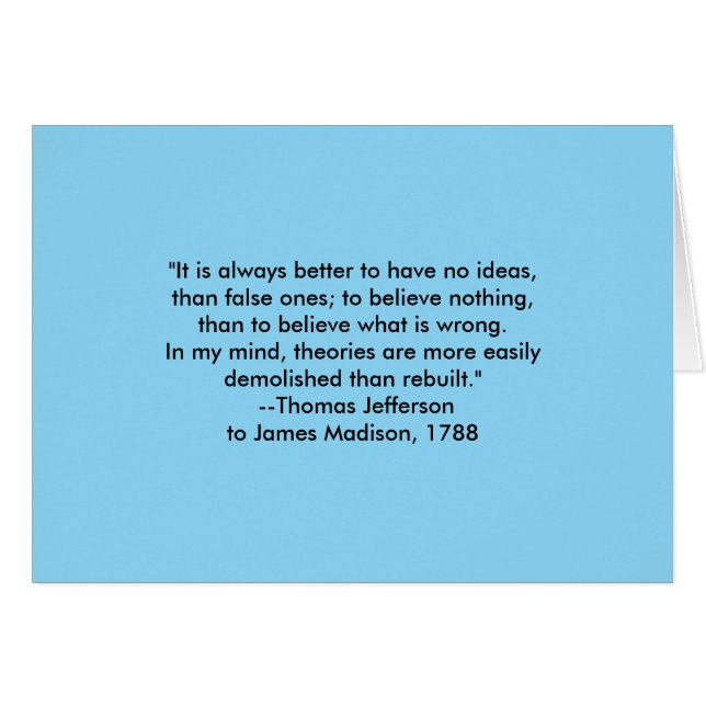 Thomas Jefferson - immer besser jGibney Museum  (Vorderseite (Horizontal))