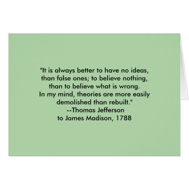 Thomas Jefferson - immer besseres Gibney-Museum (Vorderseite (Horizontal))