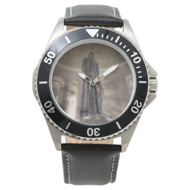 Thomas Jefferson Memorial Bronze Statue Armbanduhr (Vorderseite)