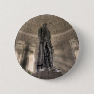 Thomas Jefferson Memorial Bronze Statue Button