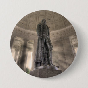 Thomas Jefferson Memorial Bronze Statue Button