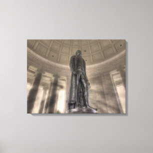 Thomas Jefferson Memorial Bronze Statue Leinwanddruck