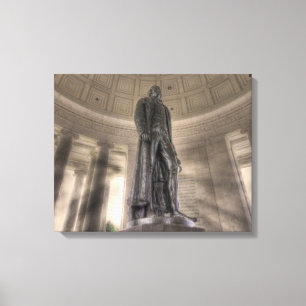 Thomas Jefferson Memorial Bronze Statue Leinwanddruck