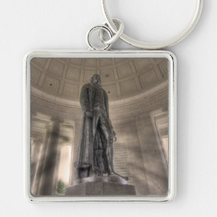 Thomas Jefferson Memorial Bronze Statue Schlüsselanhänger