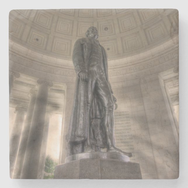Thomas Jefferson Memorial Bronze Statue Steinuntersetzer (Vorderseite)