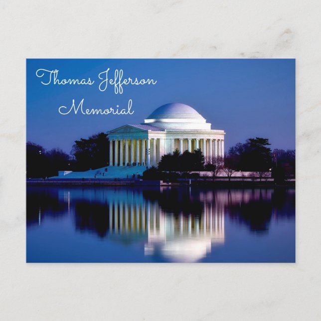 Thomas Jefferson Memorial Postkarte (Vorderseite)