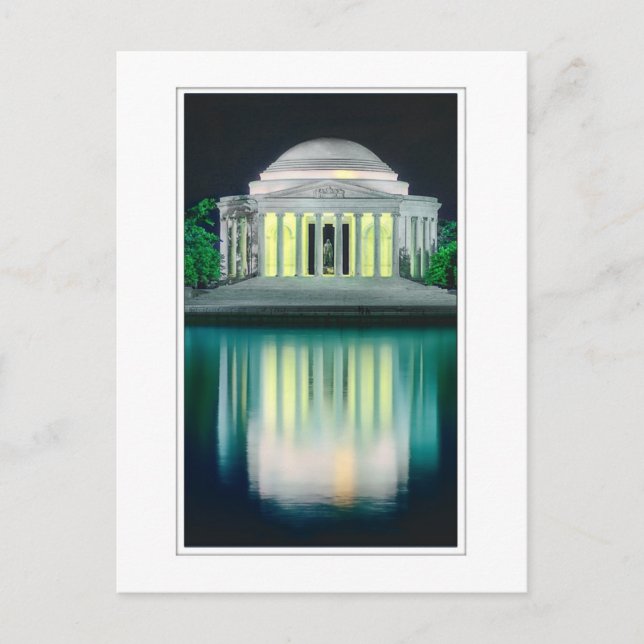 Thomas Jefferson Memorial Postkarte (Vorderseite)