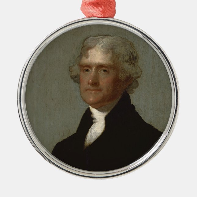Thomas Jefferson Ornament Aus Metall (Vorne)