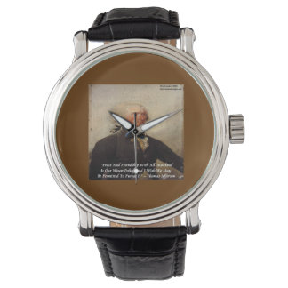Thomas Jefferson Peace/Friendship Unisex Watch Armbanduhr