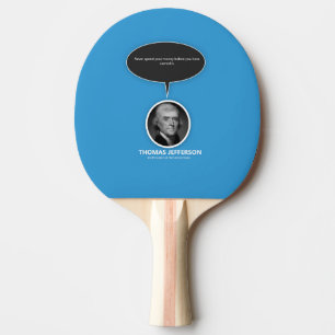Thomas Jefferson Ping Pong Paddle Tischtennis Schläger