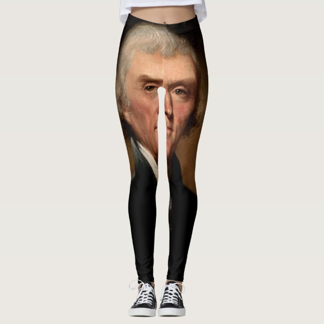 Thomas Jefferson Porträt Leggings (Vorderseite)