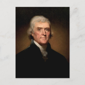 Thomas Jefferson Porträt Postkarte