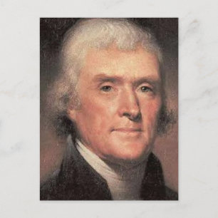 Thomas Jefferson Postkarte