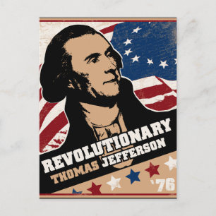 Thomas Jefferson Revolutionäre Postkarte