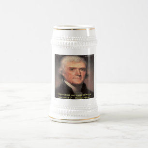Thomas Jefferson "Spending Money" Weisheitsgeschen Bierglas