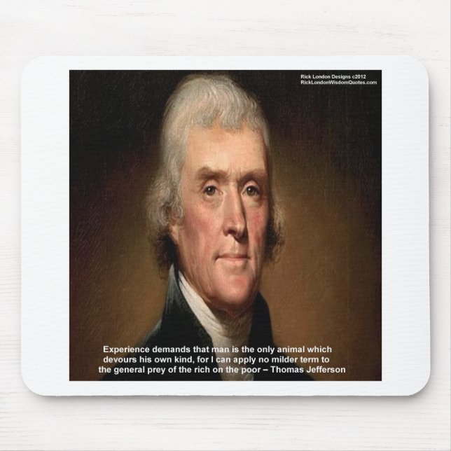 Thomas Jefferson Trickle Down Gifts & Cards Mousepad (Vorne)