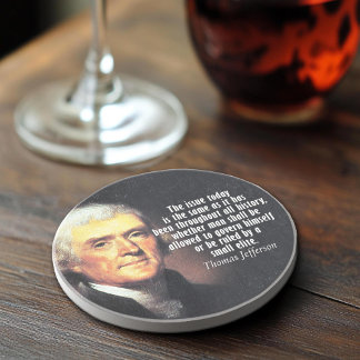 Thomas Jefferson Zitat Getränkeuntersetzer