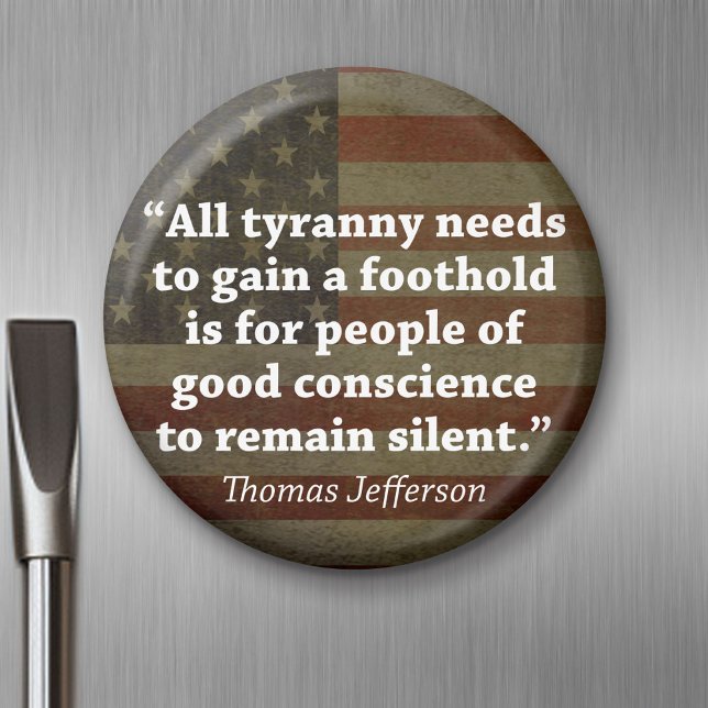 Thomas Jefferson Zitat Magnet (Magnet)