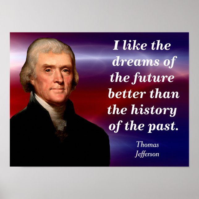 Thomas Jefferson - Zitat-Poster Poster (Vorne)