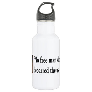 Thomas Jefferson zu den Rechten des Gun Trinkflasche