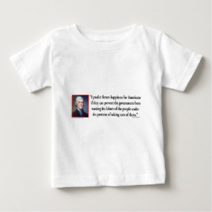 Thomas Jefferson zum amerikanischen Glück Baby T-shirt