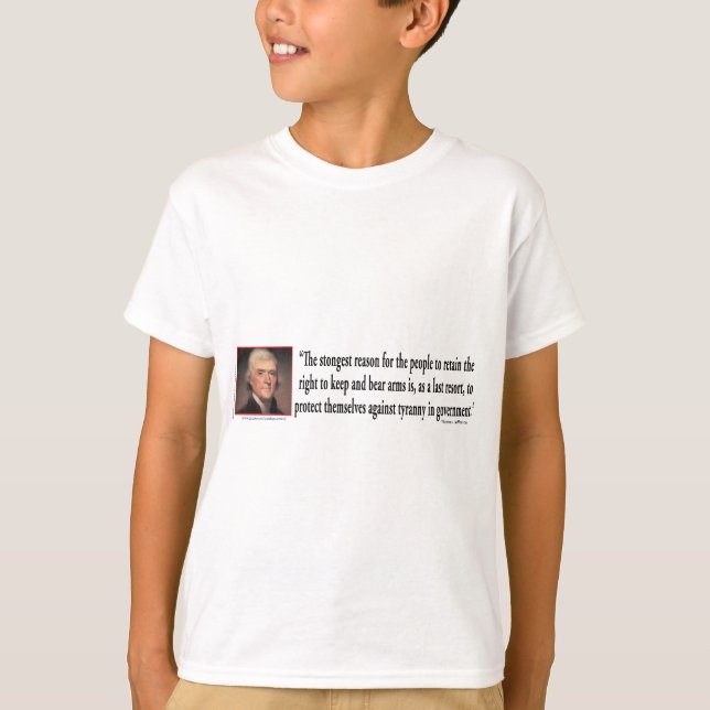 Thomas Jefferson zur Kontrolle von Gun T-Shirt (Vorderseite)