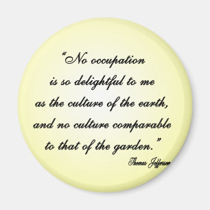 Thomas- Jeffersongarten-Zitat Magnet