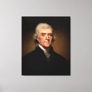 THOMAS- JEFFERSONporträt durch Rembrandt Peale Leinwanddruck