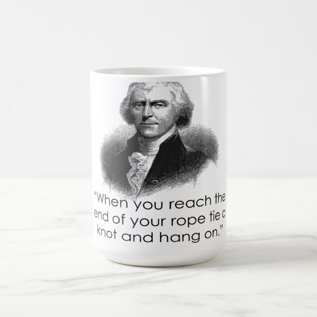 Thomas- Jeffersonseil-Zitat-Tasse Kaffeetasse (Mittel)