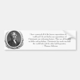Thomas- Jeffersonzitat-Autoaufkleber Autoaufkleber