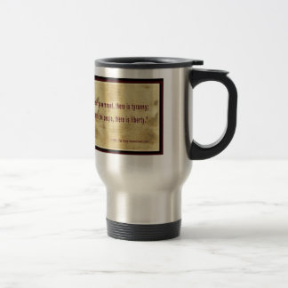 Thomas- Jeffersonzitat-rostfreier Stahl-Tasse Reisebecher