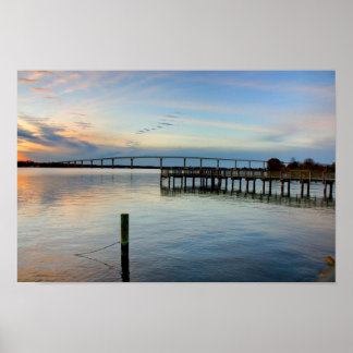Thomas Johnson Bridge, Solomons Maryland Poster