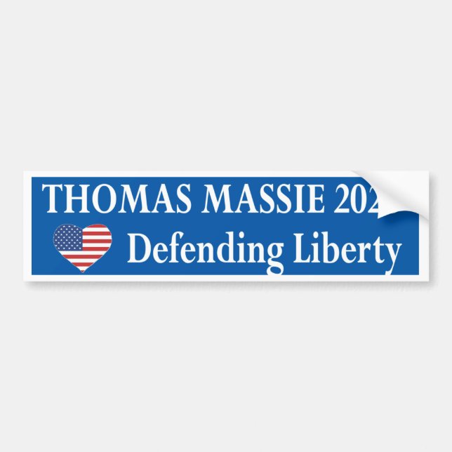 Thomas Massie 2028  Autoaufkleber (Vorne)