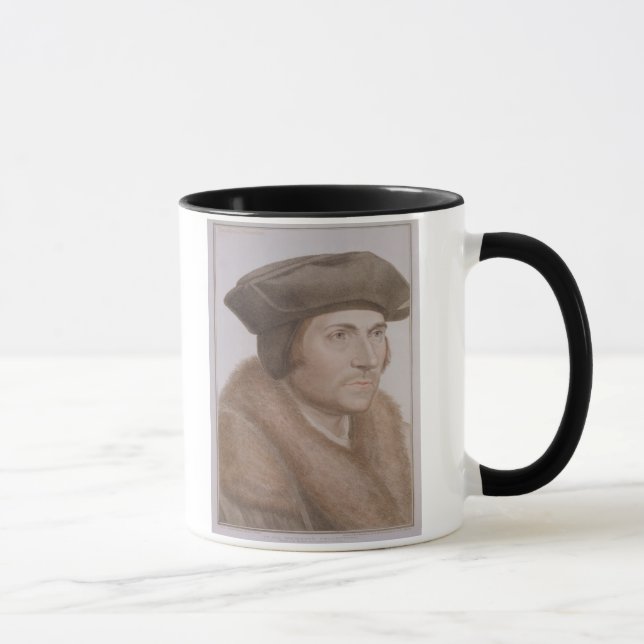 Thomas mehr, Lord Kanzler (1478-1535) graviert Tasse (Rechts)