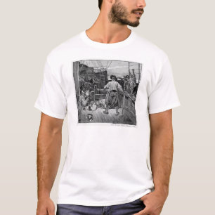 Thomas-Mond fing an, über ihn mit seinem zu legen T-Shirt