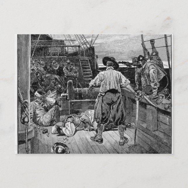 Thomas Moon fing an, mit seinem Postkarte (Vorderseite)