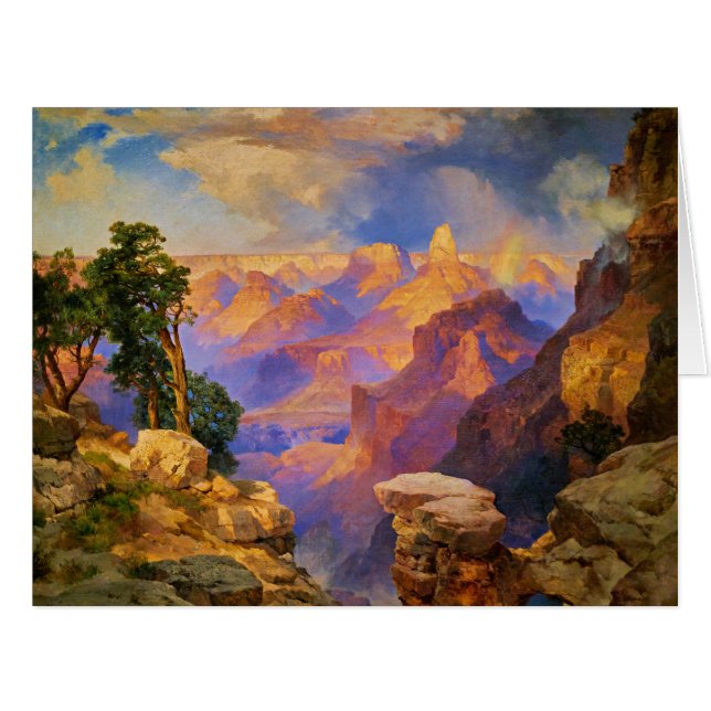 Thomas Moran art, Grand Canyon mit Rainbow (Vorderseite (Horizontal))