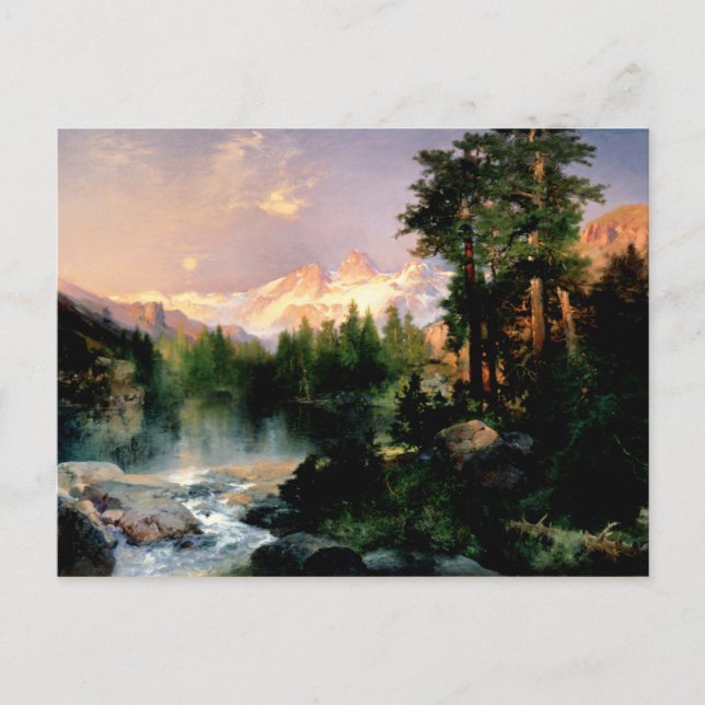 Thomas Moran Art, The Three Tetons Postkarte (Vorderseite)