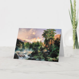 Thomas Moran - Drei Tetons Karte