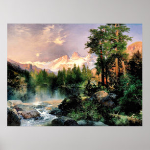 Thomas Moran - Drei Tetons Poster