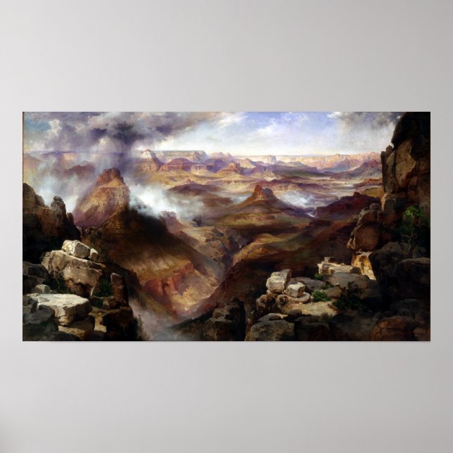 Thomas Moran Grand Canyon des Colorado River Poster (Vorne)