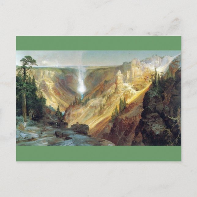 Thomas Moran - Grand Canyon of the Yellowstone Postkarte (Vorderseite)